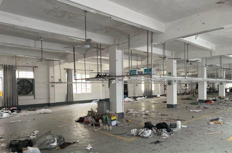 低价现成制衣厂房出租带制衣线路水电齐全