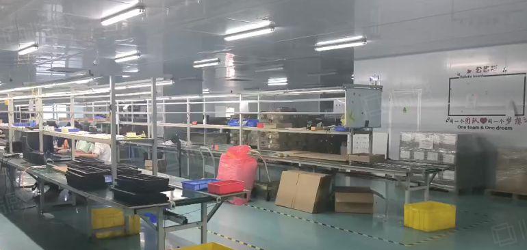 虎门树田无尘车间6楼1100平，带消防喷淋低价厂房出租