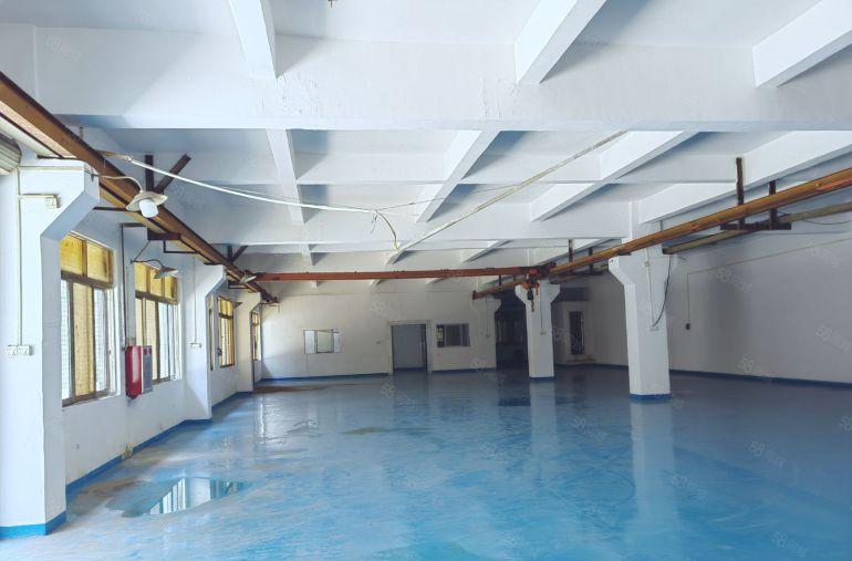 虎门镇树田靠长安一楼带航吊全新地坪漆，水电齐全，厂房可分租