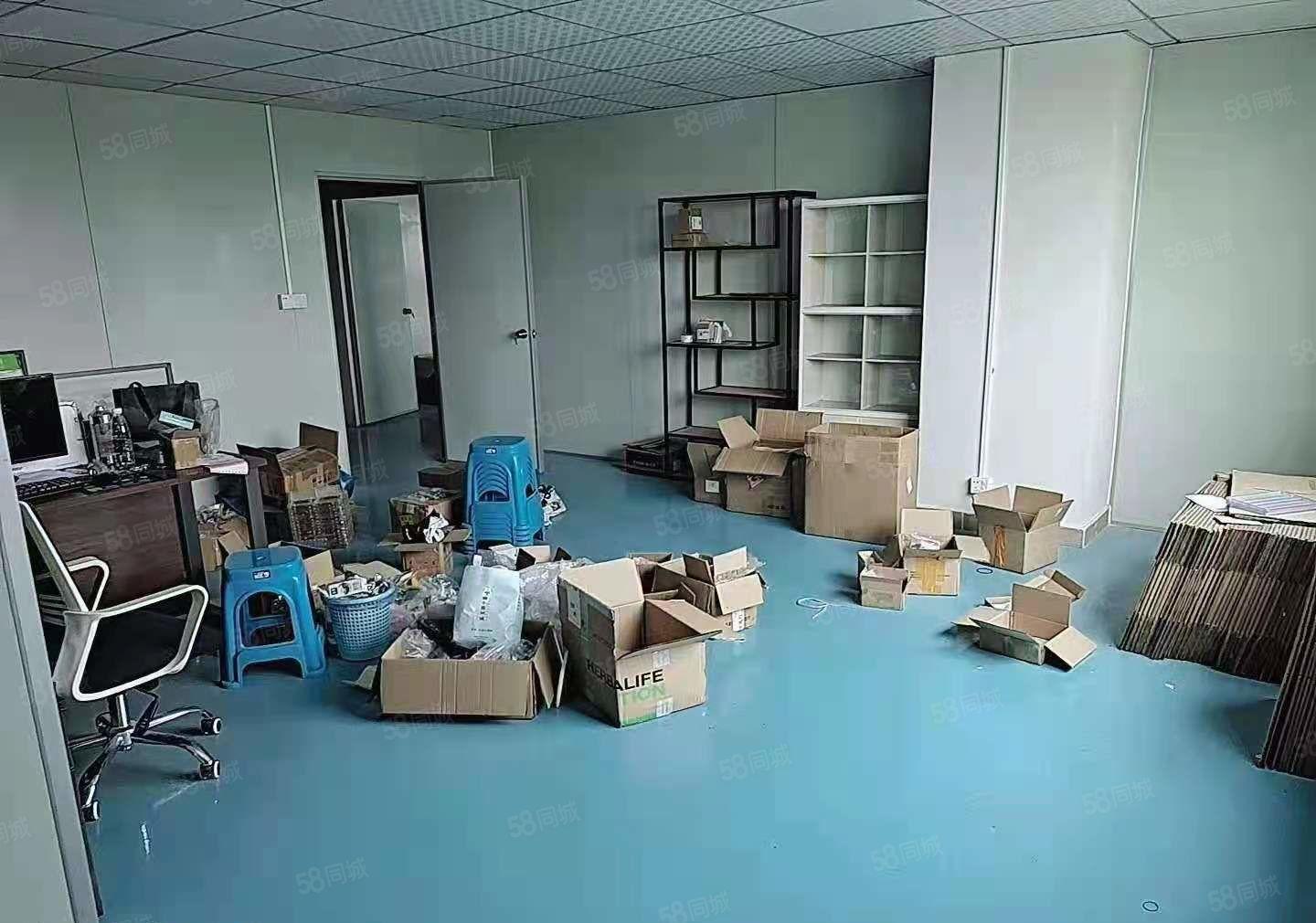 宵边新出楼上500平方厂房，水电办公室齐全，有地坪漆，流水线