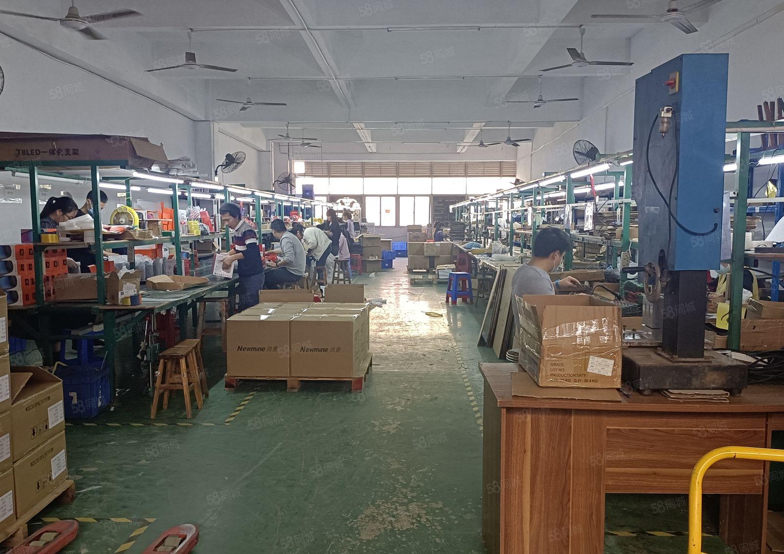 长安镇沙头沿江高速出口新出三楼1600平厂房出租可办环评