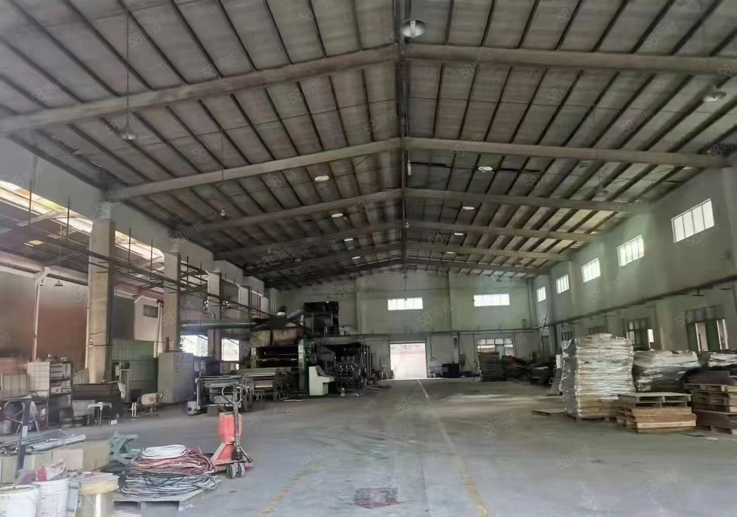 常平镇高速路口附近砖墙到顶单一层钢构独院15000平厂房出租