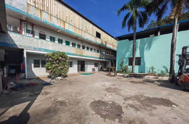 常平大京九塑胶城附近靠山边钢构低价单一层厂房仓库出租无居民