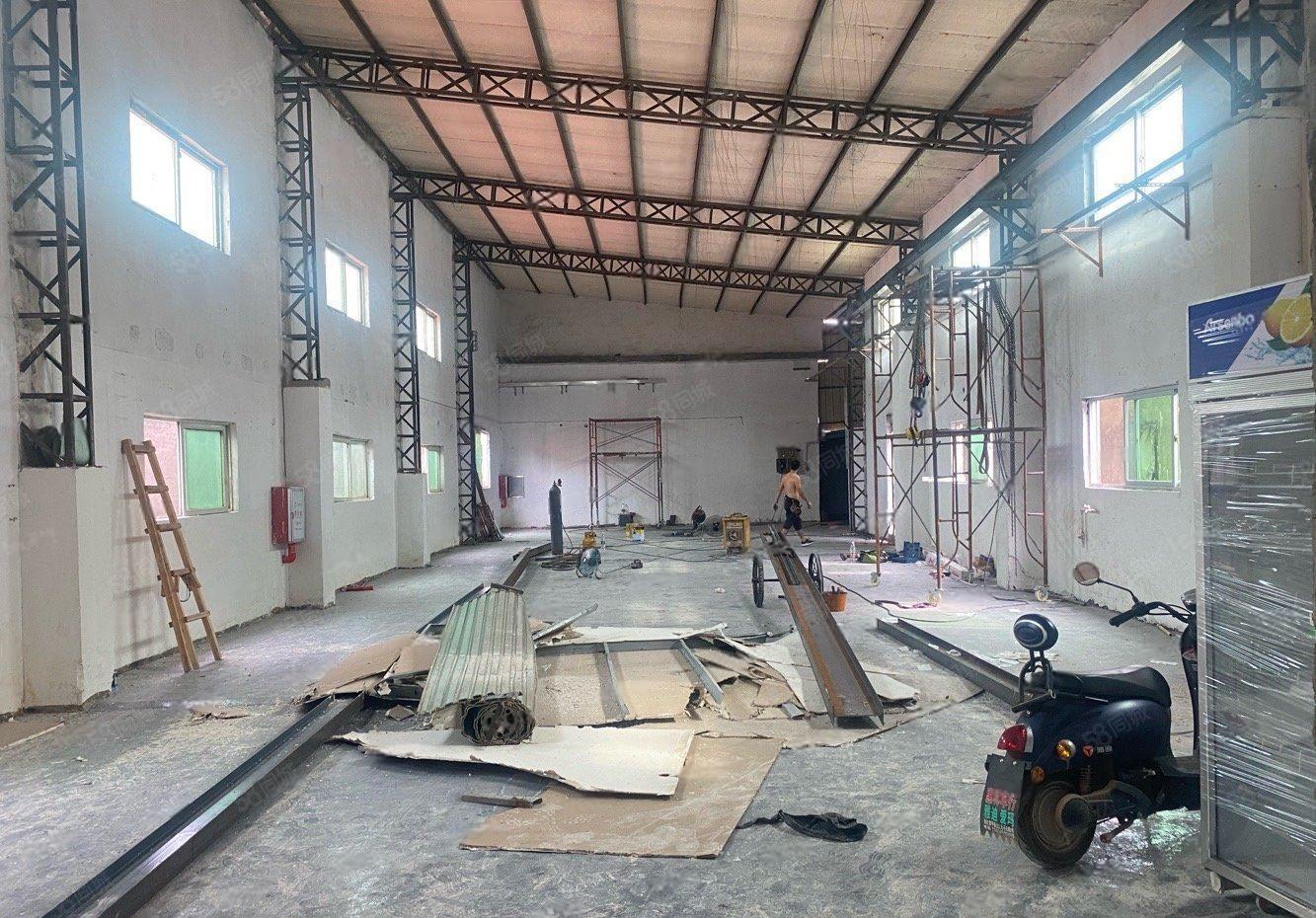 原房东常平漱新会展中心对面大路边新出钢结构单一层厂房出租