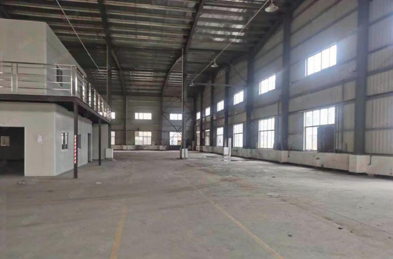重工业单一层钢构独院仓库厂房低价出租适合五金模具注塑机械设备