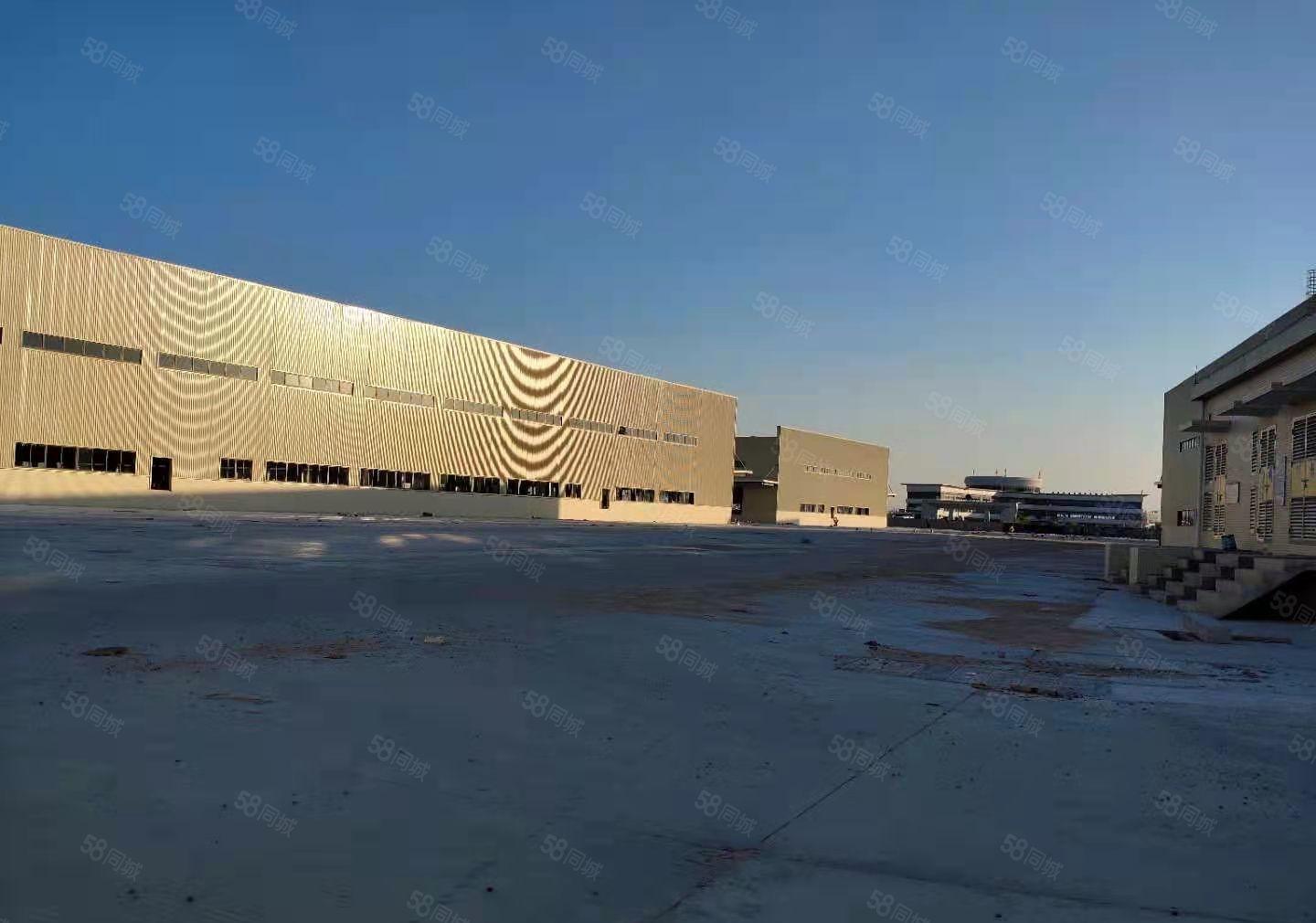 可分租！东莞是常平镇工业区单一层厂房出租，滴水九米，超大空地