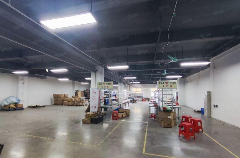 常平原房东工业园楼上精装修1000平厂房实际面积出租水电齐全