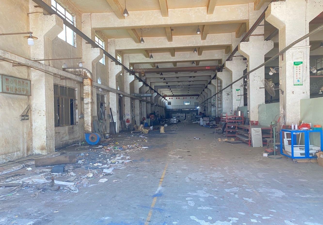 形象好常平新出单一层低价厂房出租带航车可做设备五金仓库空地大