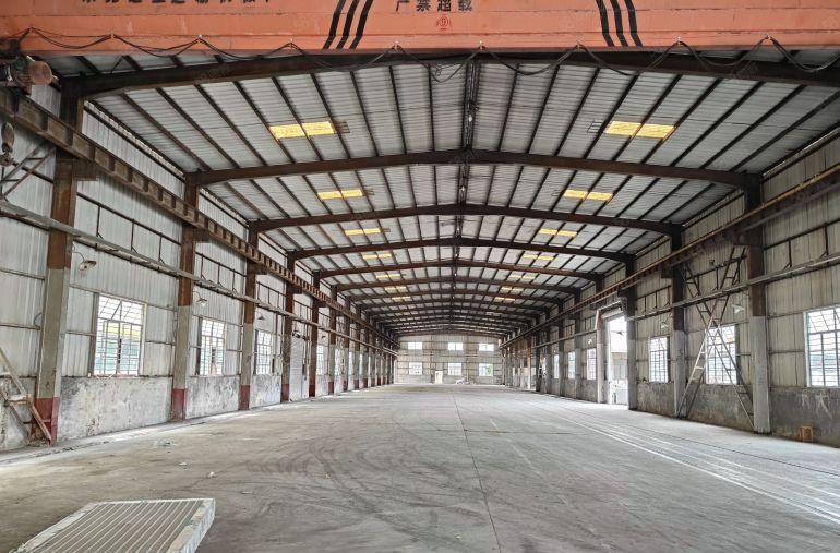 现成行车单一层钢构厂房 滴水8米 适合大理石 模具 压铸等等