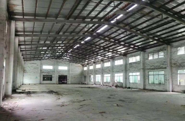 厚街单一层钢构独栋厂房出租2000平方无柱子使用率高低价分租