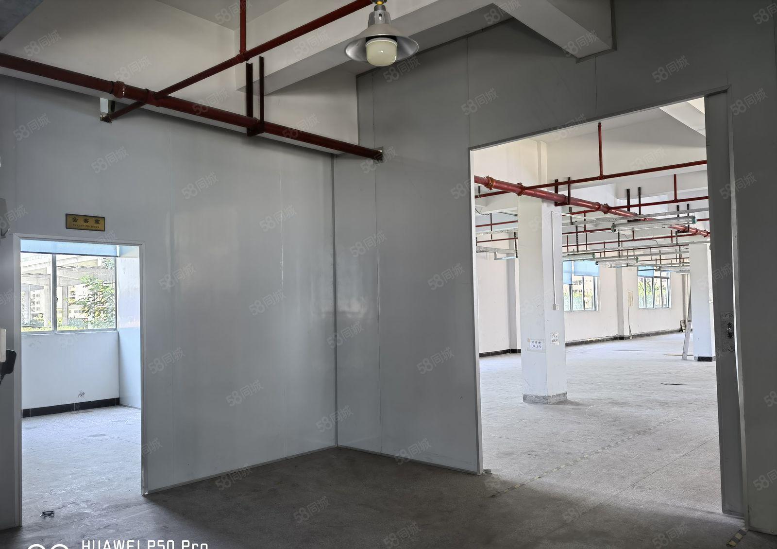 厚街原房东2楼整层1350平独院厂房分租厂房2吨货梯 形象好