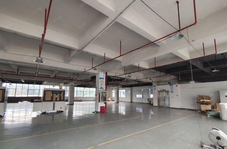 塘厦临深新空楼上2000平厂房，全新地坪漆办公室装修低价出租
