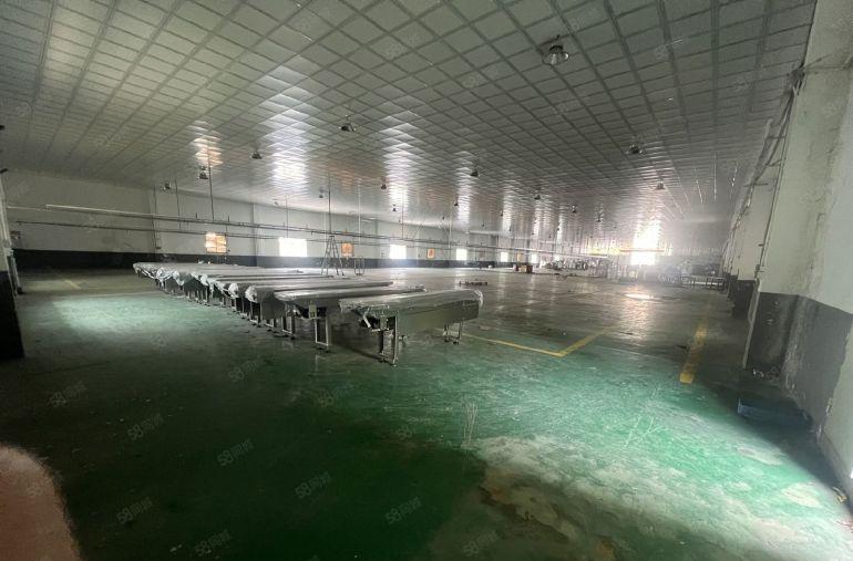 超大平层钢构厂房低价出租，整层吊顶装修无柱子，空地大可进大车