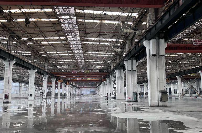 高度14米，东莞塘厦带红本单一层钢结构厂房低价出租