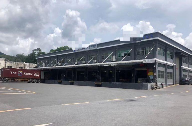 塘厦砖墙到顶12米高单一层8000平带卸货平台厂房仓库出租