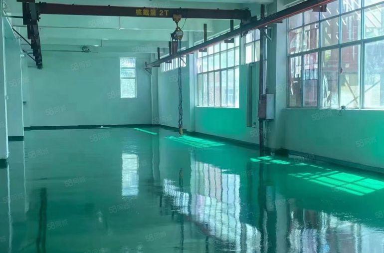 塘厦桥陇二楼450平全新地坪漆装修带航车，可做注塑胶带设备