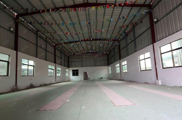 一房东独院砖墙到顶厂房出租，600平格局方正实用有宿舍空地大