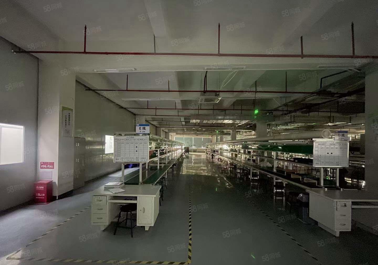 现成流水线 塘厦科苑城高新产业园楼上厂房出租2900平