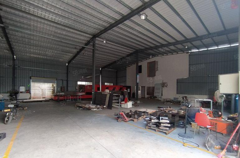 塘厦田心独院钢构厂房出租，860平现成装修办公室，可进大车