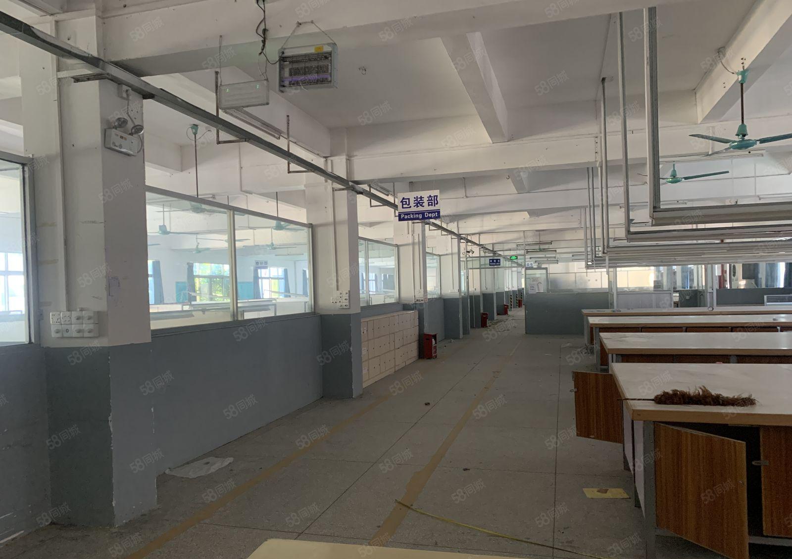 寮步镇石龙坑厂房出租2000平方，形象好空地大9成新!