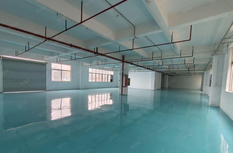 凤岗浸校塘楼上整层1250平厂房出租全新地坪漆水电齐全