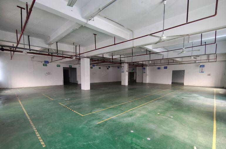 凤岗主干道边新出2楼1380平精装修厂房出租，现办公室地水电