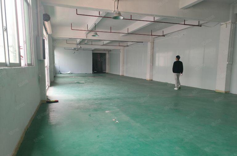 凤岗带地坪漆 办公室电子加工装配厂房出租楼上510平 空地大