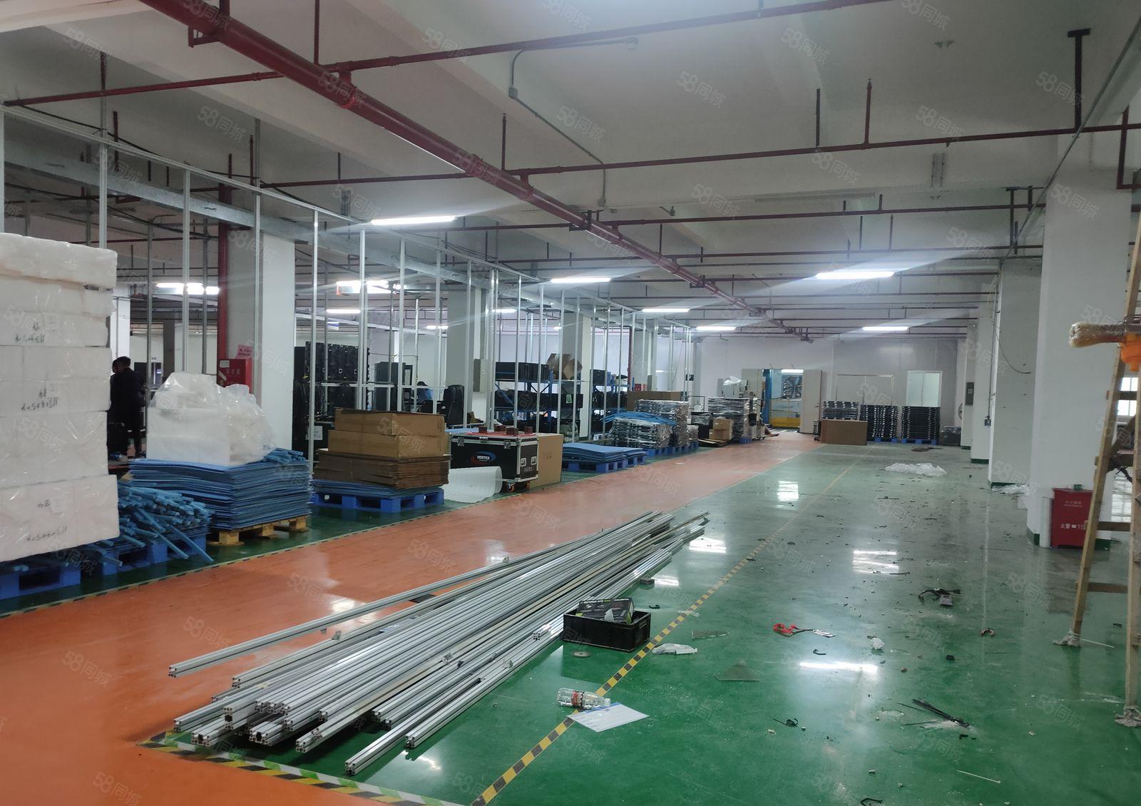 200平方起凤岗金凤凰楼上3000平方精装修厂房出租可办环评