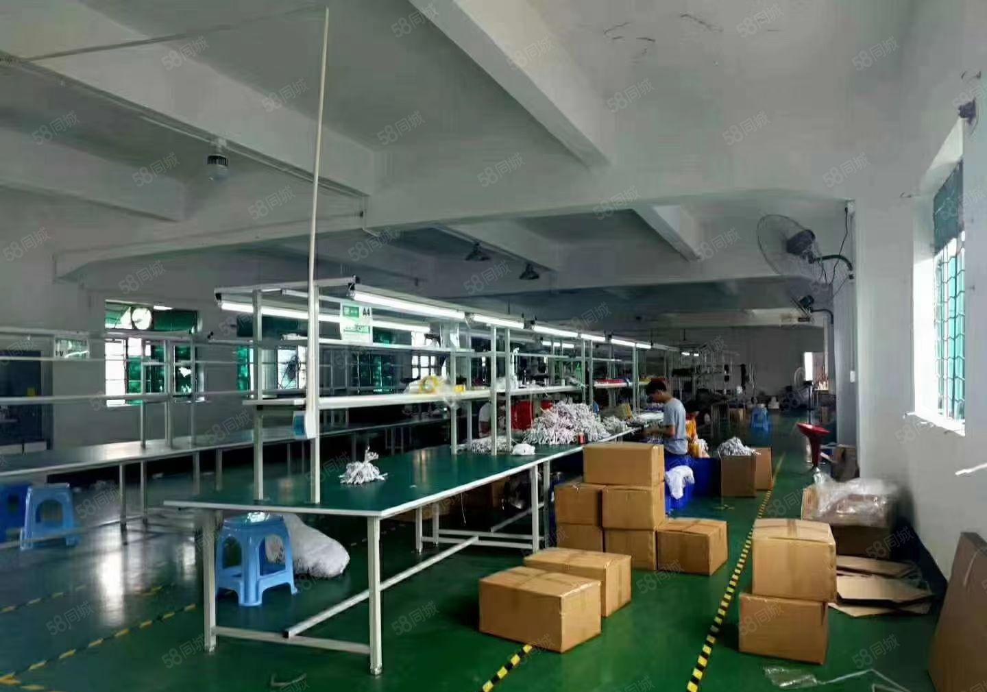 凤岗雁田独门独院楼上精装修厂房1400平方出租(可分租）