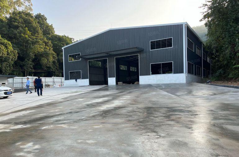 原房东实际面积租1500平米全新独院钢构厂房靠山边滴水6米高