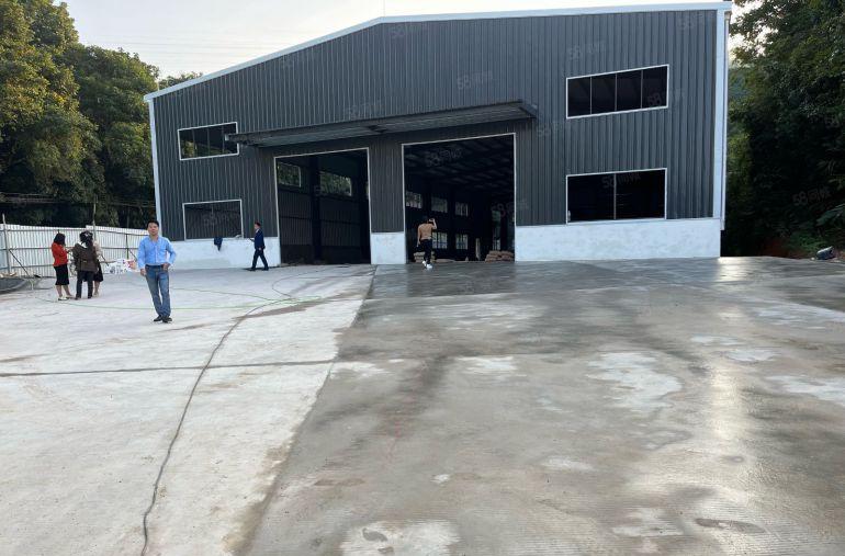 原房东实际面积租1500平米全新独院钢构厂房靠山边滴水6米高