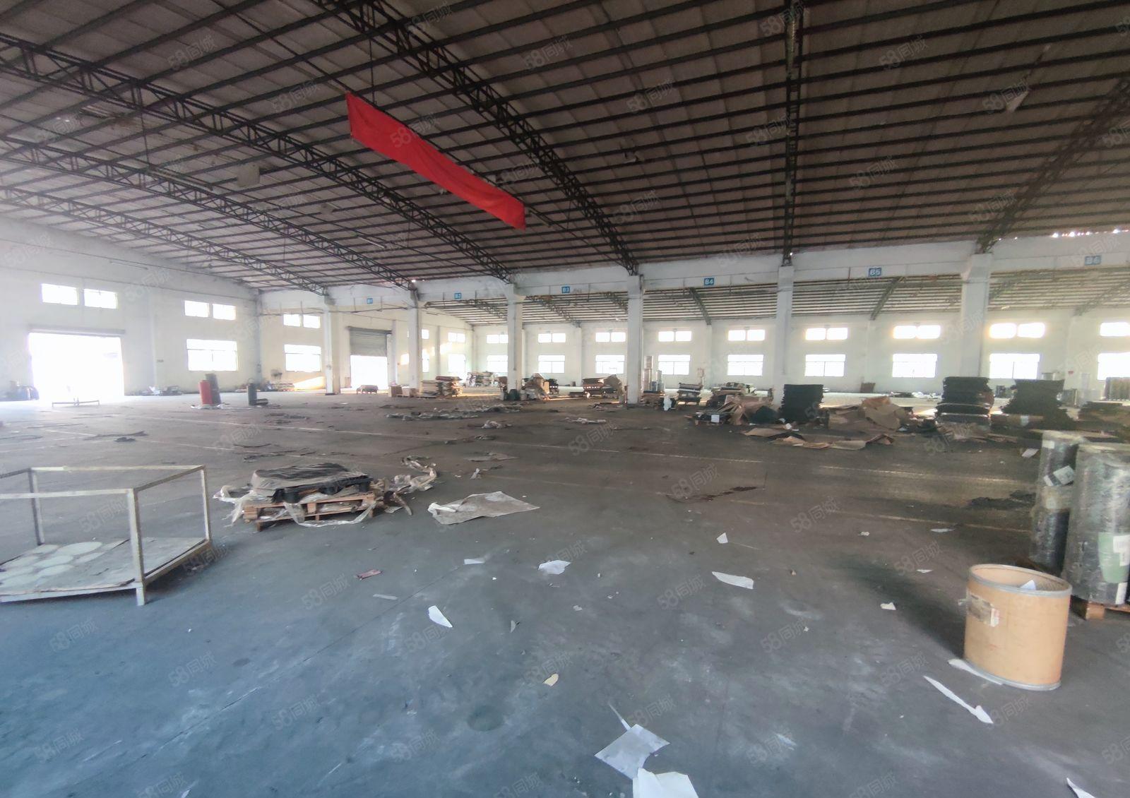 万江汾溪路边独门独院单一层砖墙到顶厂房出租4500平米价格低