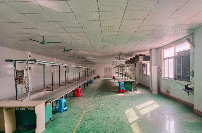 大朗洋乌主干道旁楼上1000平厂房出租 3吨货梯现成办公室