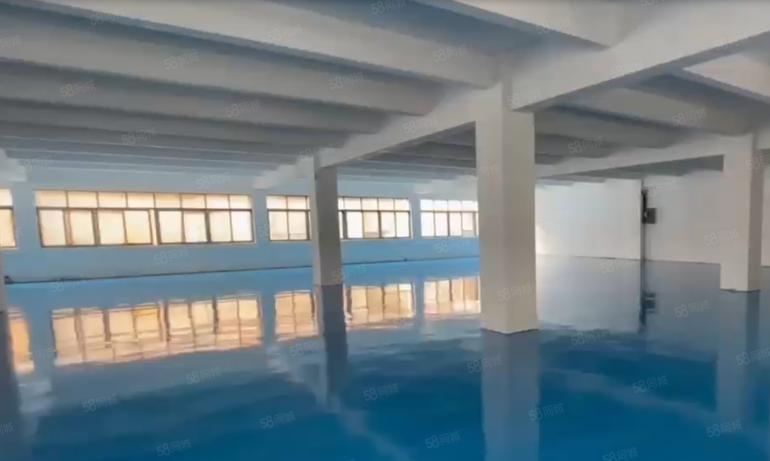 大朗主干道旁楼上全新地坪漆1100平厂房出租 空地大可办环评