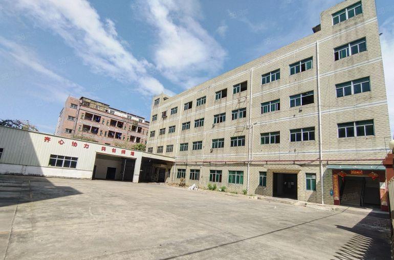 大朗富民路旁独院4500平方现成办公室地坪漆低价厂房出租