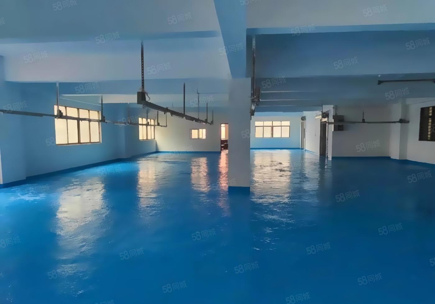 大朗实业户厂房出租楼上580平方，地坪漆带精装办公室，有环评