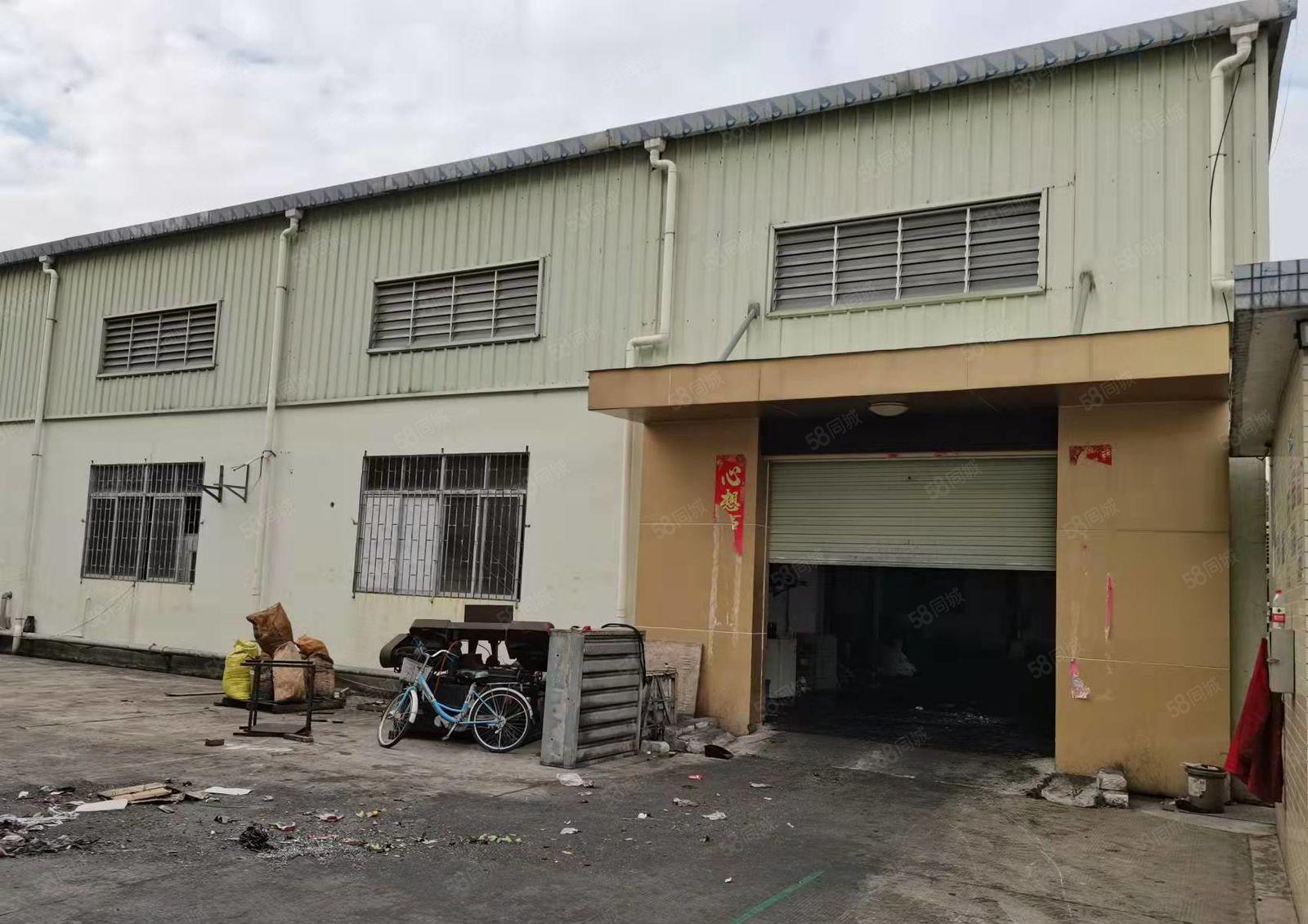 黄江刁朗工业聚集地单一层钢构厂房分租1100平方带装修空地大