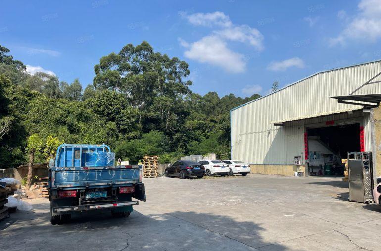 黄江镇临深高速旁1800平钢构12米高有航车现成办公宿舍