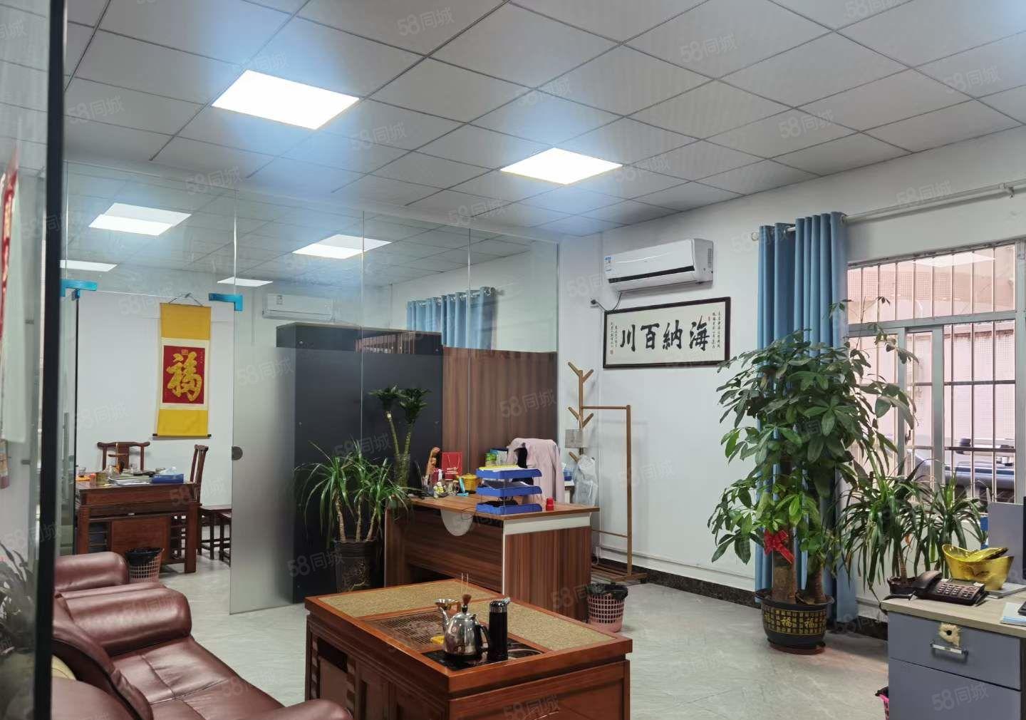 大岭山杨屋高速口 650平临街一楼厂房出租 办公室 精装修