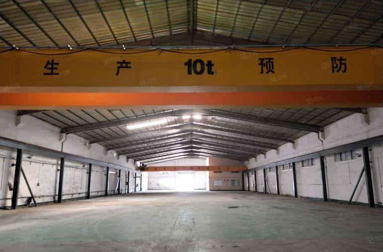 高度10米两部10吨航车的单一层厂房，水电齐全