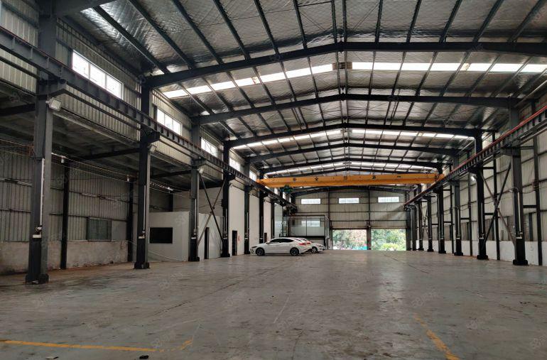 杨屋国道边新出原房东钢结构厂房980平方高度九米，带现成行车