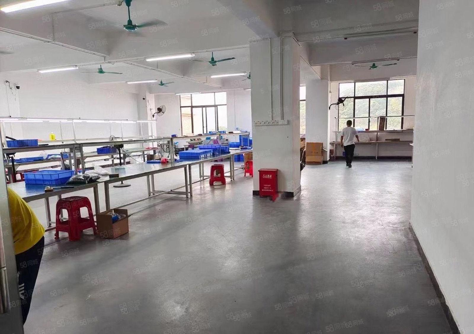 现成精装修，大岭山杨屋高速口，楼上600平标准厂房出租