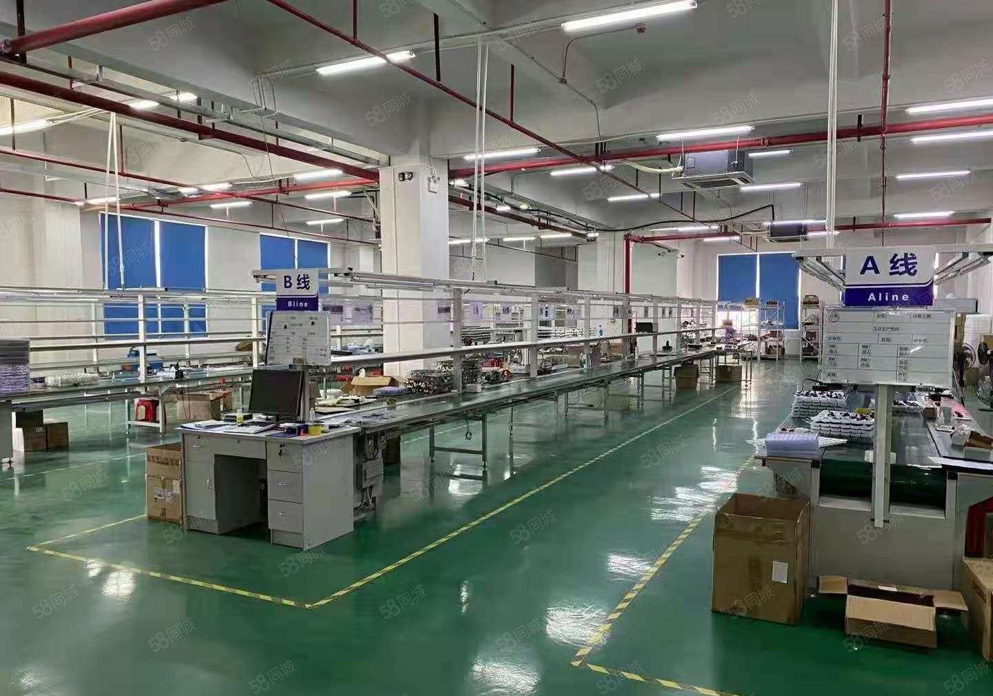 杨屋工业区月底空出楼上1300平现成办公室装修厂房出租