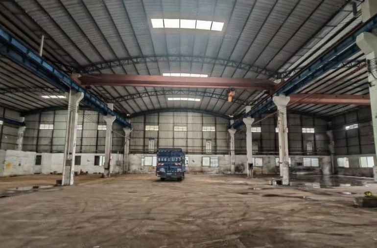 大岭山石大路旁原房东厂房出租独院分租单一层钢构带行车高10米