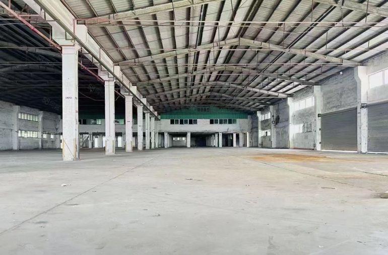 大岭山大道边滴水8米带卸货平台空地超大有污水处理设备