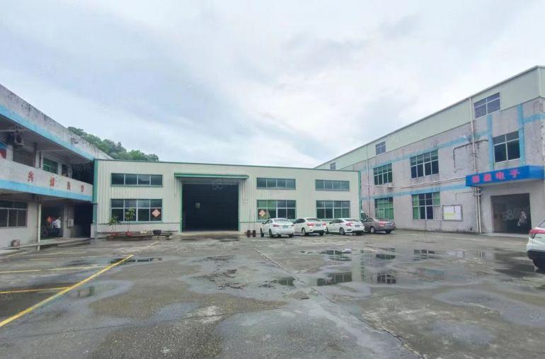 大岭山新出靠山原房东独栋钢结构1000平滴水8米工业用地