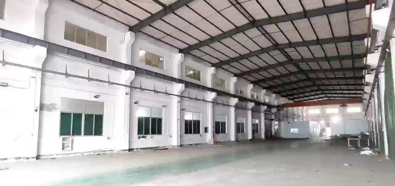 清溪三中村外环高速出口工业园新出独栋钢厂房2100平方9米高