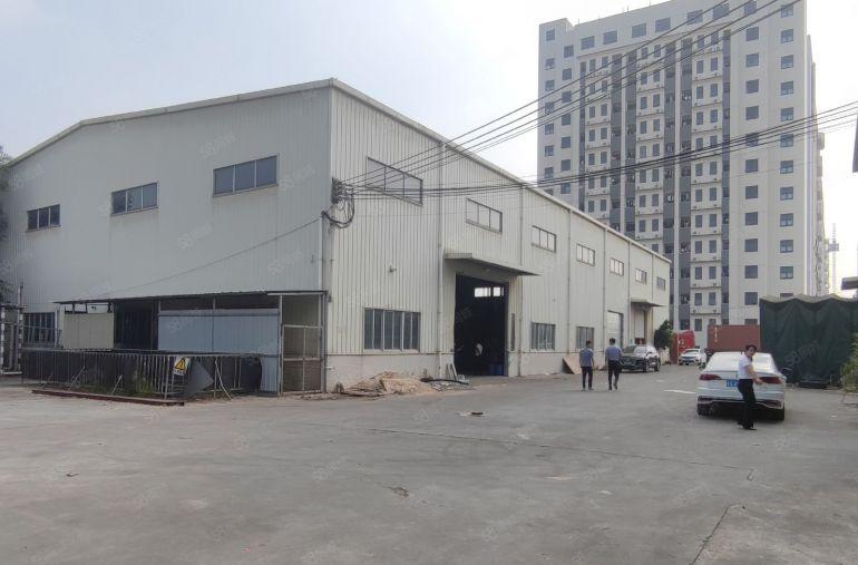 横沥靠企石水边工业园原房东独门独院钢构厂房出租滴水9米可十年