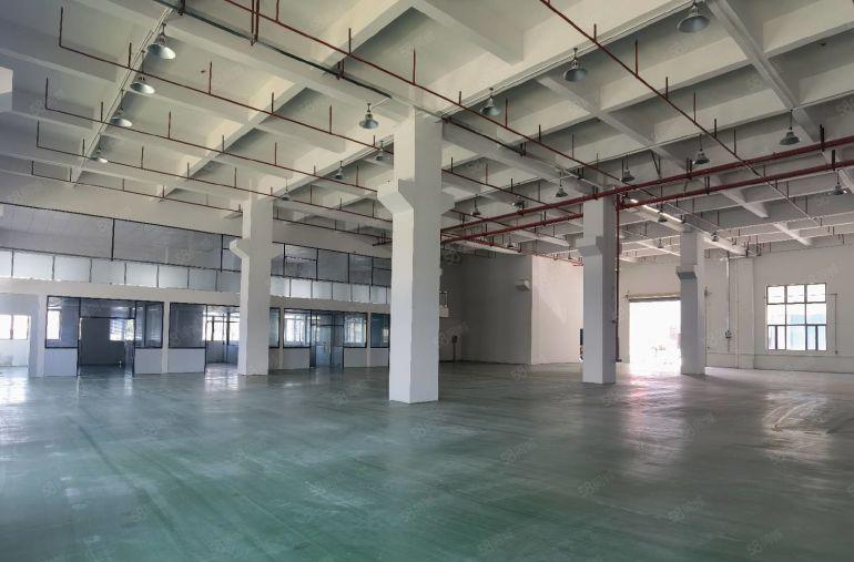 横沥1700平一楼现成装修办公室水电齐全实际面积独院厂房出租