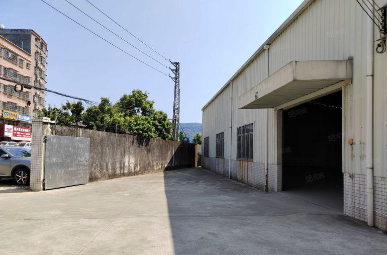 桥头镇禾坑村 主路边原房东单一层独院650平厂房出租滴水7米